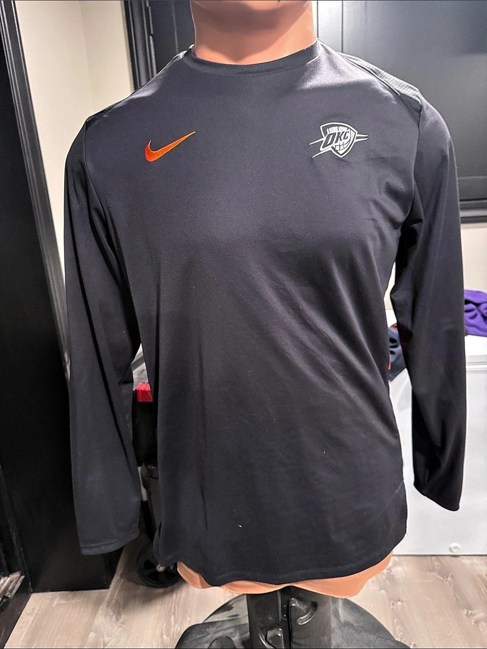 Nike Oklahoma City Thunder Nike On-Court Practice Long Sleeve T-Shirt On-Court